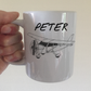 Propeller Plane Personalised Mug - Custom Mug For Pilot - Gift For Aviation Enthusiast