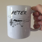 Propeller Plane Personalised Mug - Custom Mug For Pilot - Gift For Aviation Enthusiast