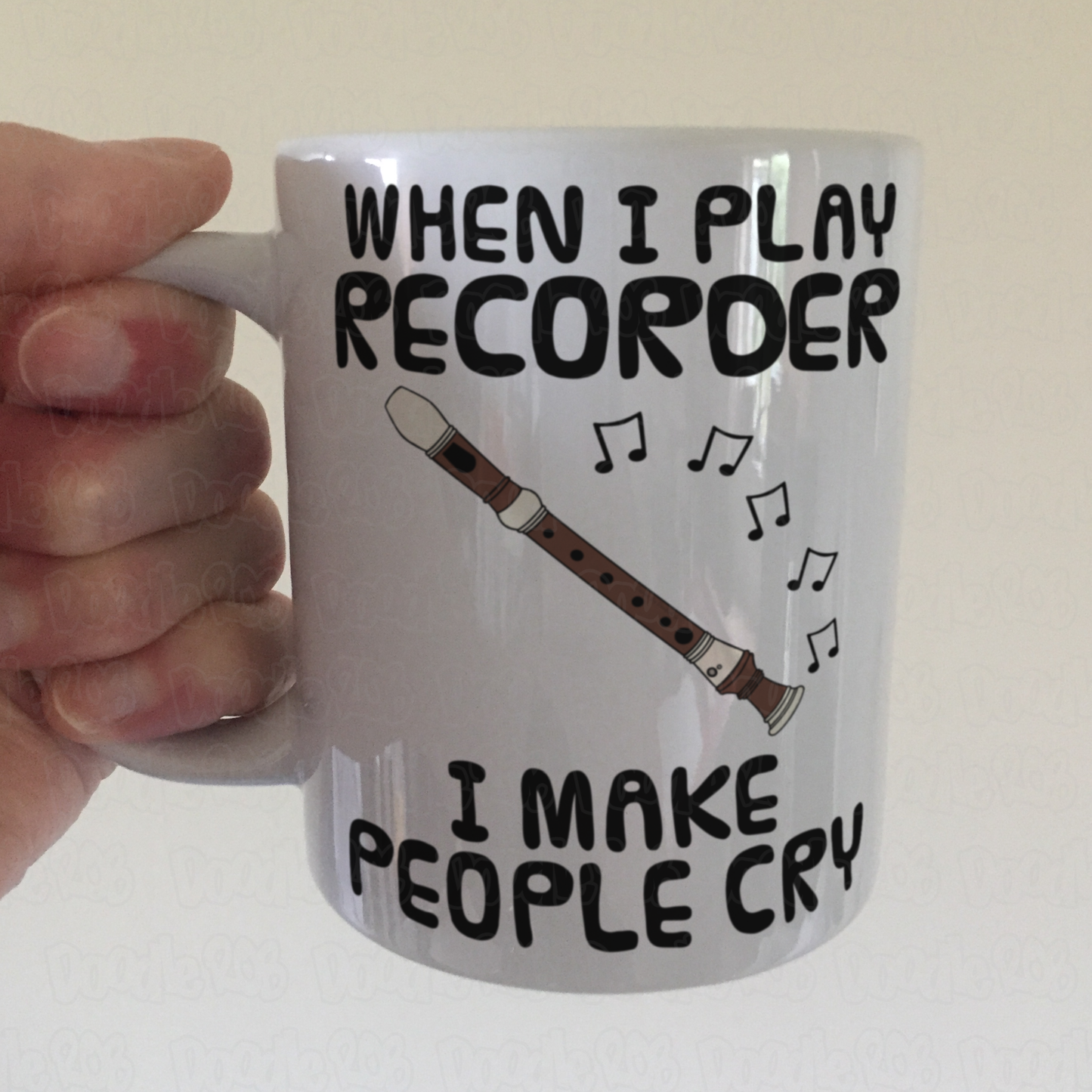 Funny Recorder Mug - When I Play Recorder, I Make People Cry - Recorderist Woodwind Musician Gift