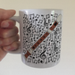 Recorder Musical Notes Mug - Gift For Recorderist - Woodwind Musician Gift