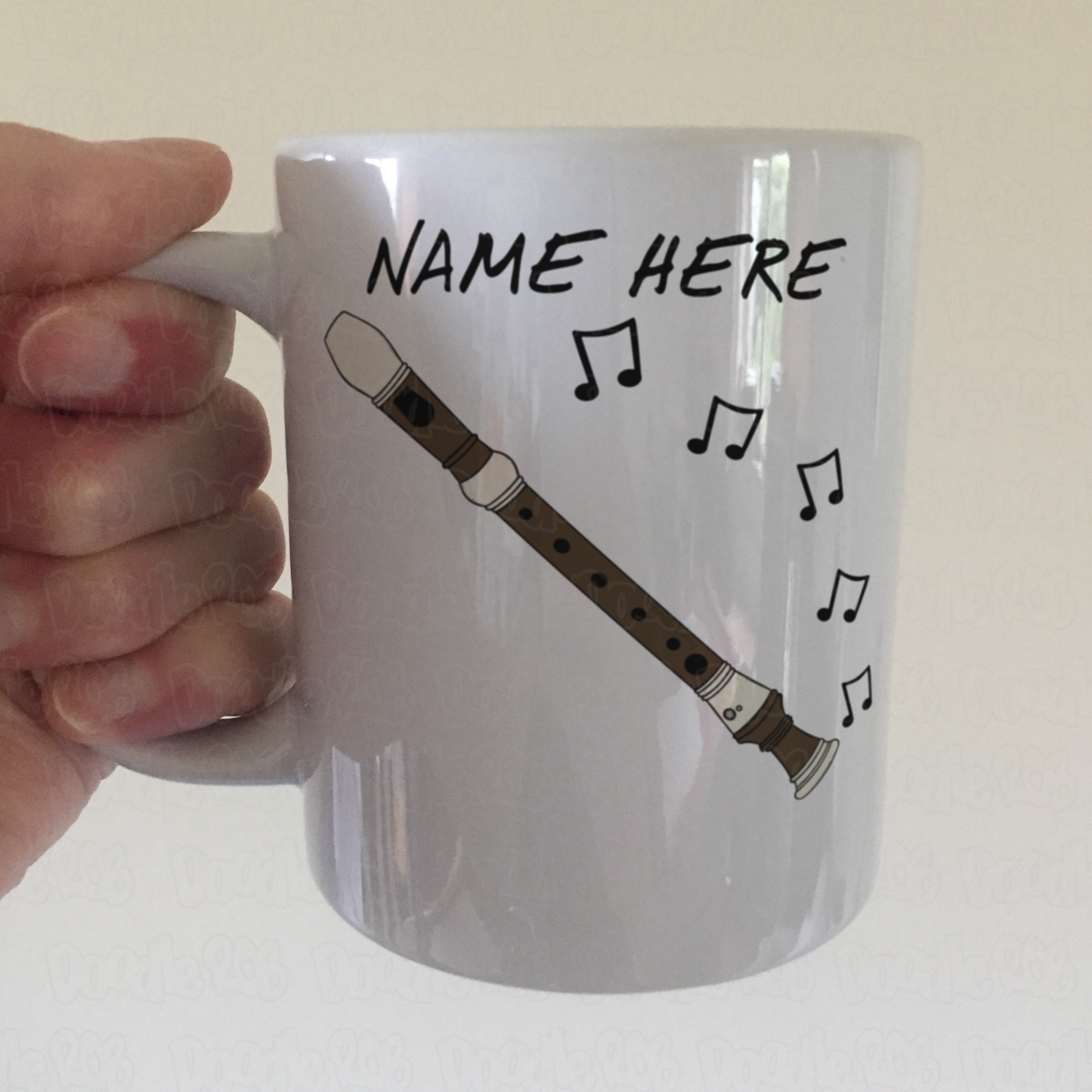 Recorder Personalised Mug - Recorderist Custom Mug - Woodwind Musician Gift