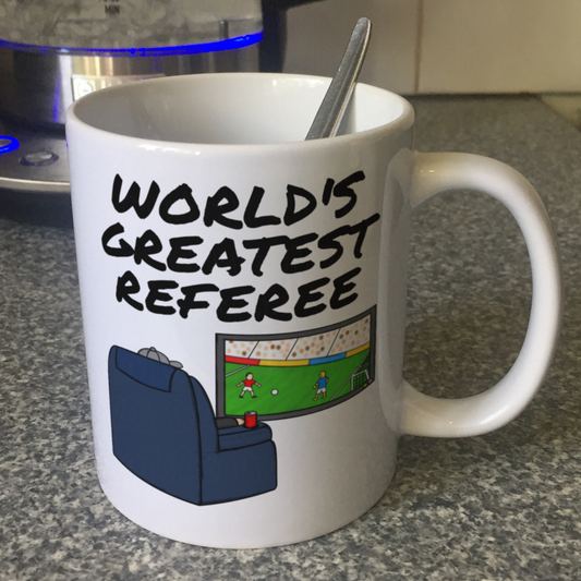Football Referee Mug - World's Greatest Referee - Funny Football Gift
