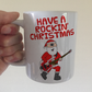 Bass Guitarist Christmas Mug - Santa Playing Bass Guitar - Bassist Xmas Gift