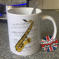 Saxophone Music Notation Mug (Colour) - Saxophonist Mug - Sax Player Gift