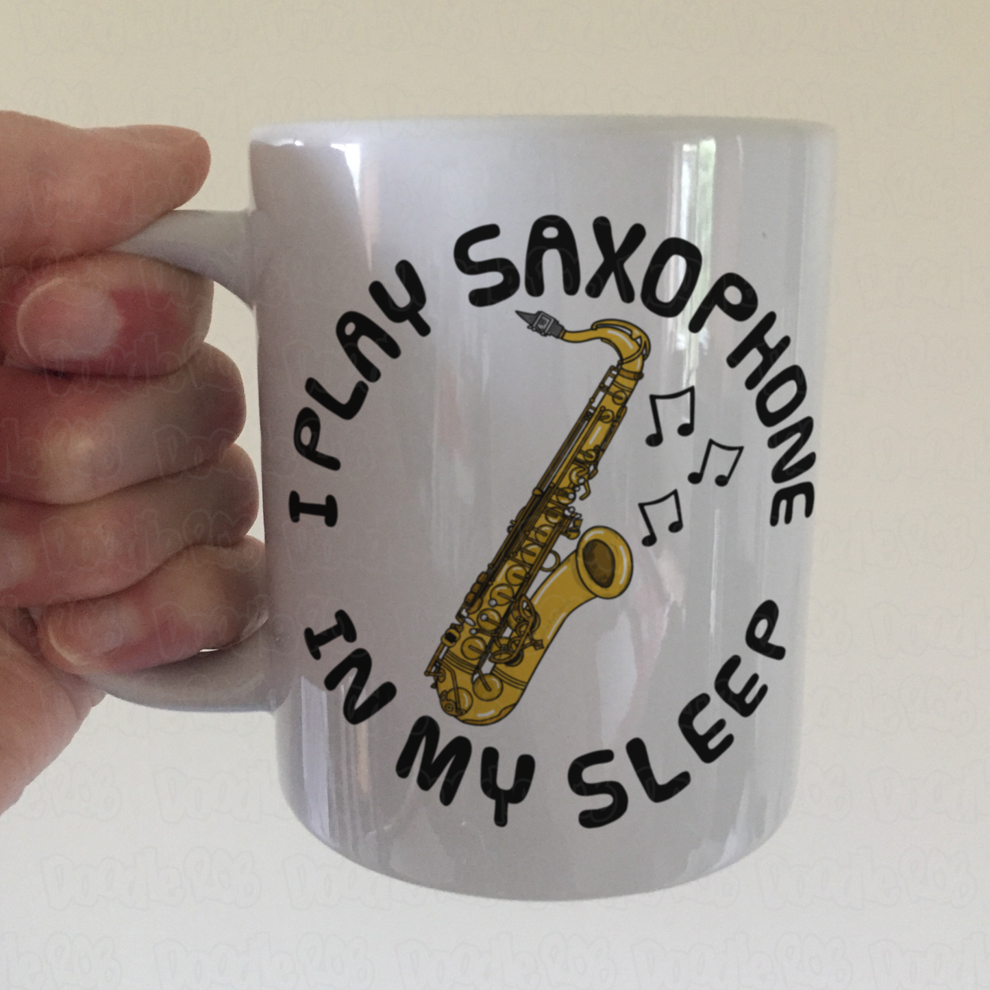 Funny Saxophone Mug - I Play Sax In My Sleep - Saxophonist Musician Gift