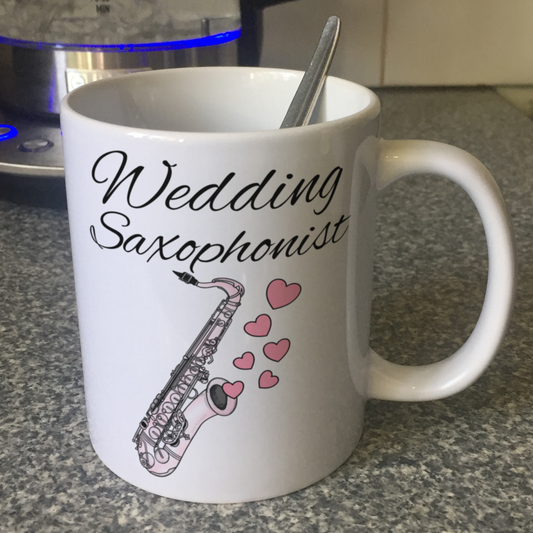 Saxophone Wedding Mug - Saxophonist Musician Gift