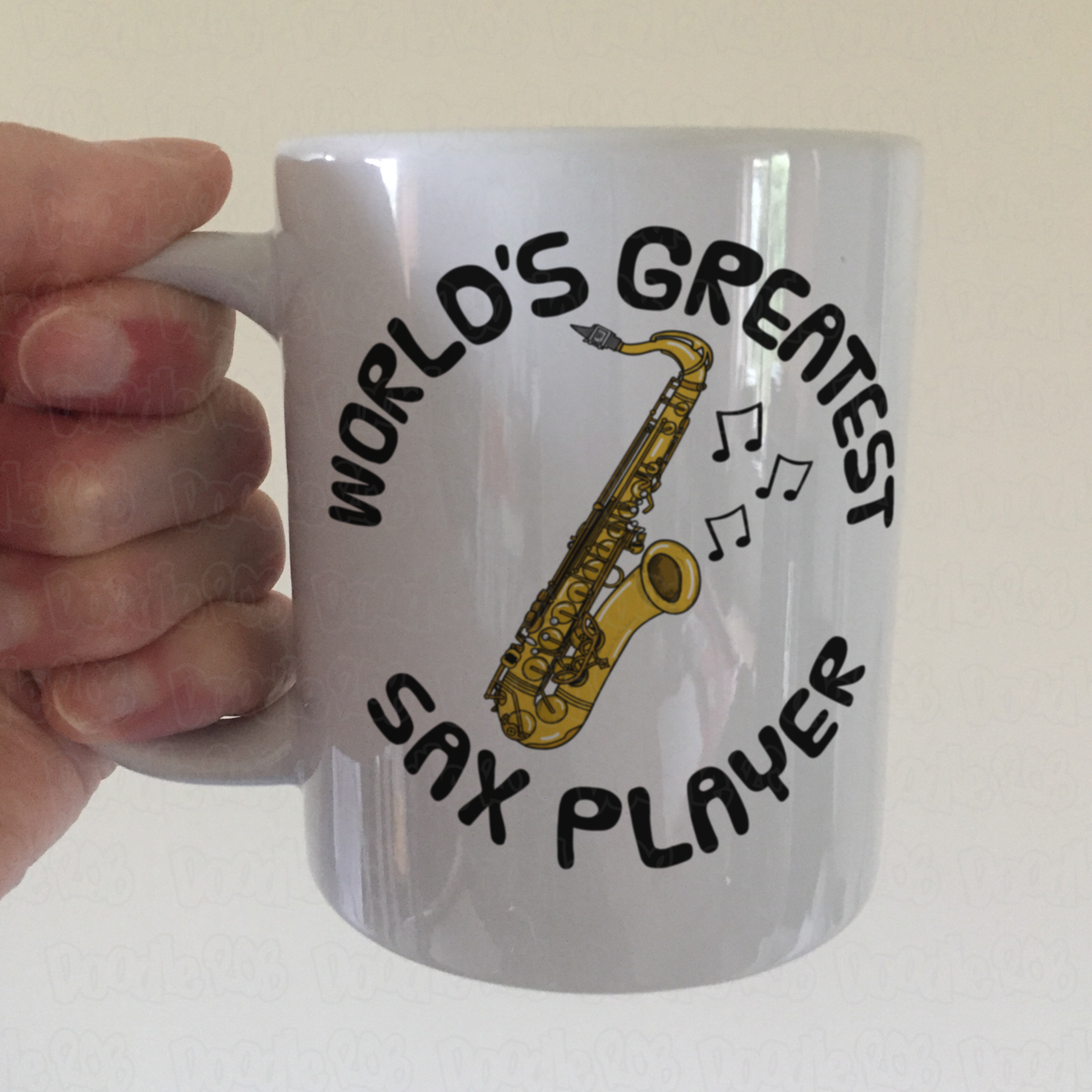 Saxophone Mug - World's Greatest Sax Player - Saxophonist Gift