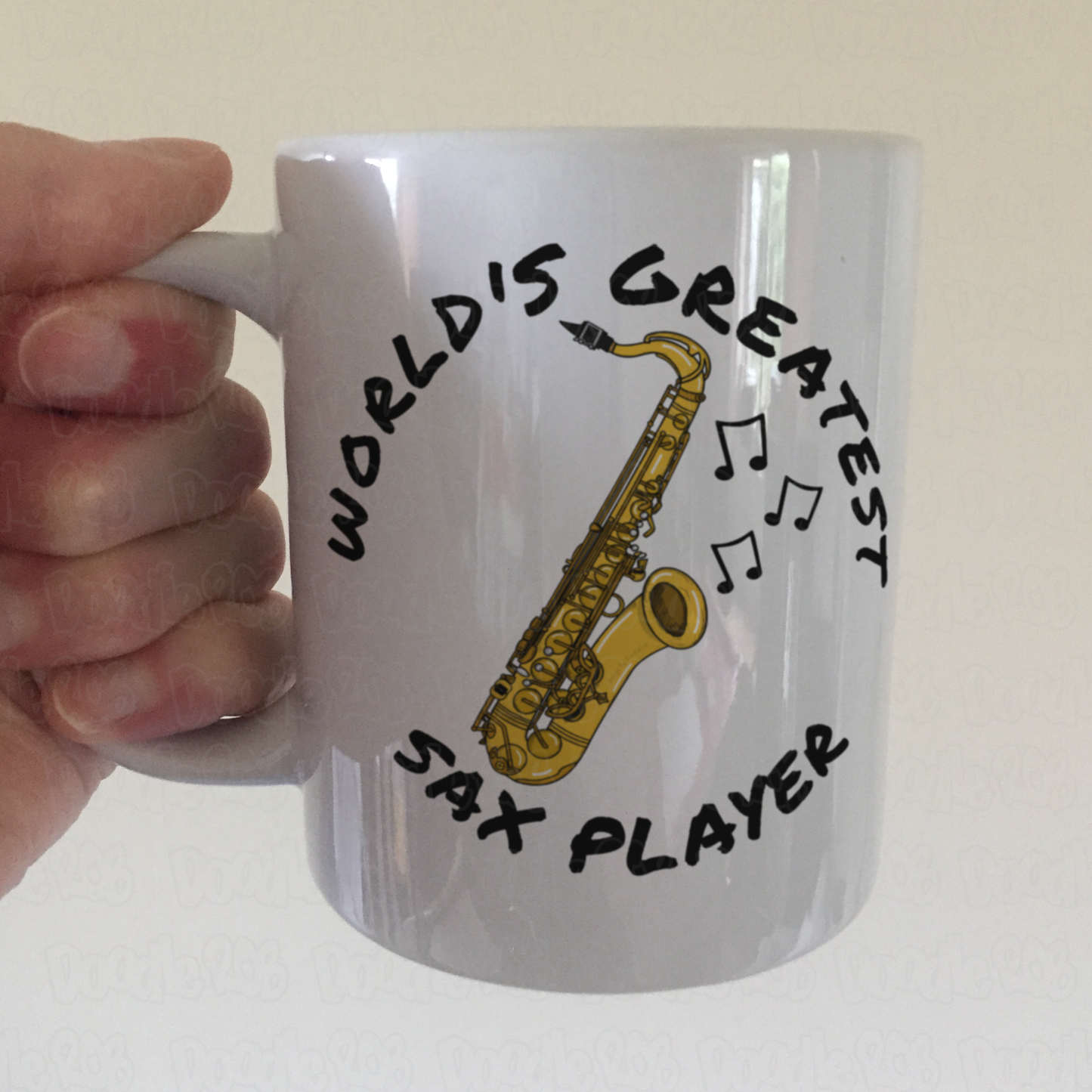 Saxophone Mug - World's Greatest Sax Player - Saxophonist Gift