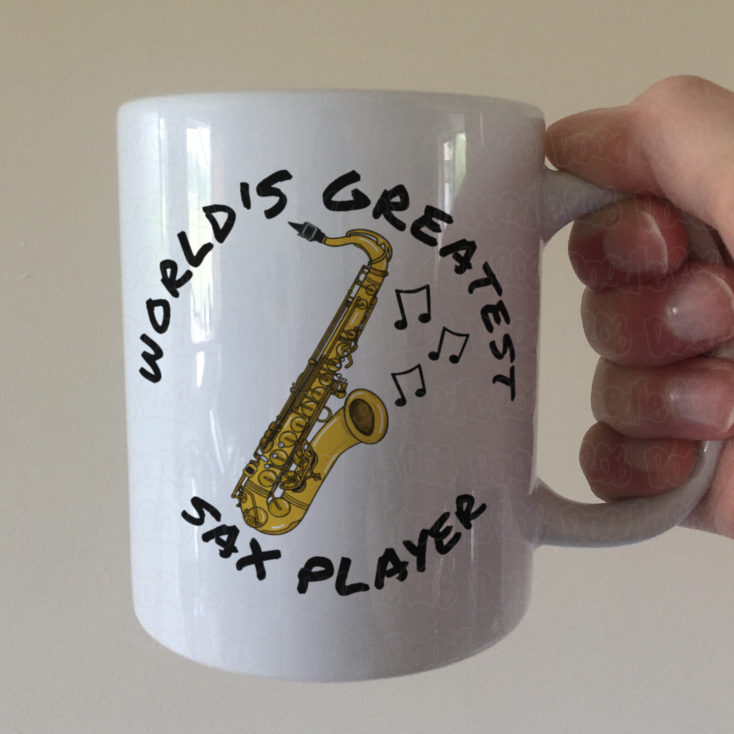 Saxophone Mug - World's Greatest Sax Player - Saxophonist Gift