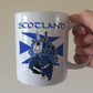 Scottish Flag Unicorn Mug - Unicorn Playing Bagpipes - Patriotic Scotland Mug - St Andrew's Day Gift