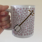 Shamisen Floral Mug - Japanese Musician Gift - Gift For Japan Lover