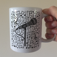 Singer Microphone Musical Notes Mug - Gift For Vocalist - Singing Teacher Mug