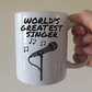Vocalist Mug - World's Greatest Singer - Singing Teacher Gift - Funny Musician Mug