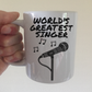 Vocalist Mug - World's Greatest Singer - Singing Teacher Gift - Funny Musician Mug