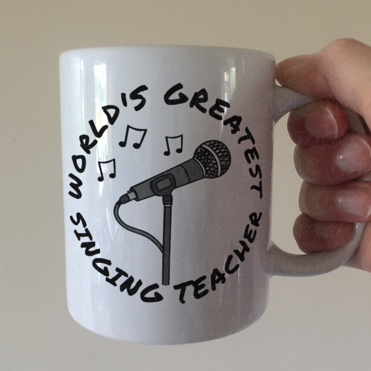 Singer Teacher Mug - World's Greatest Singing Teacher - Gift For Vocal Coach