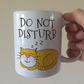 Sleeping Cat Mug - Do Not Disturb Mug - Cat Gift For Mum - Funny Retirement Mug