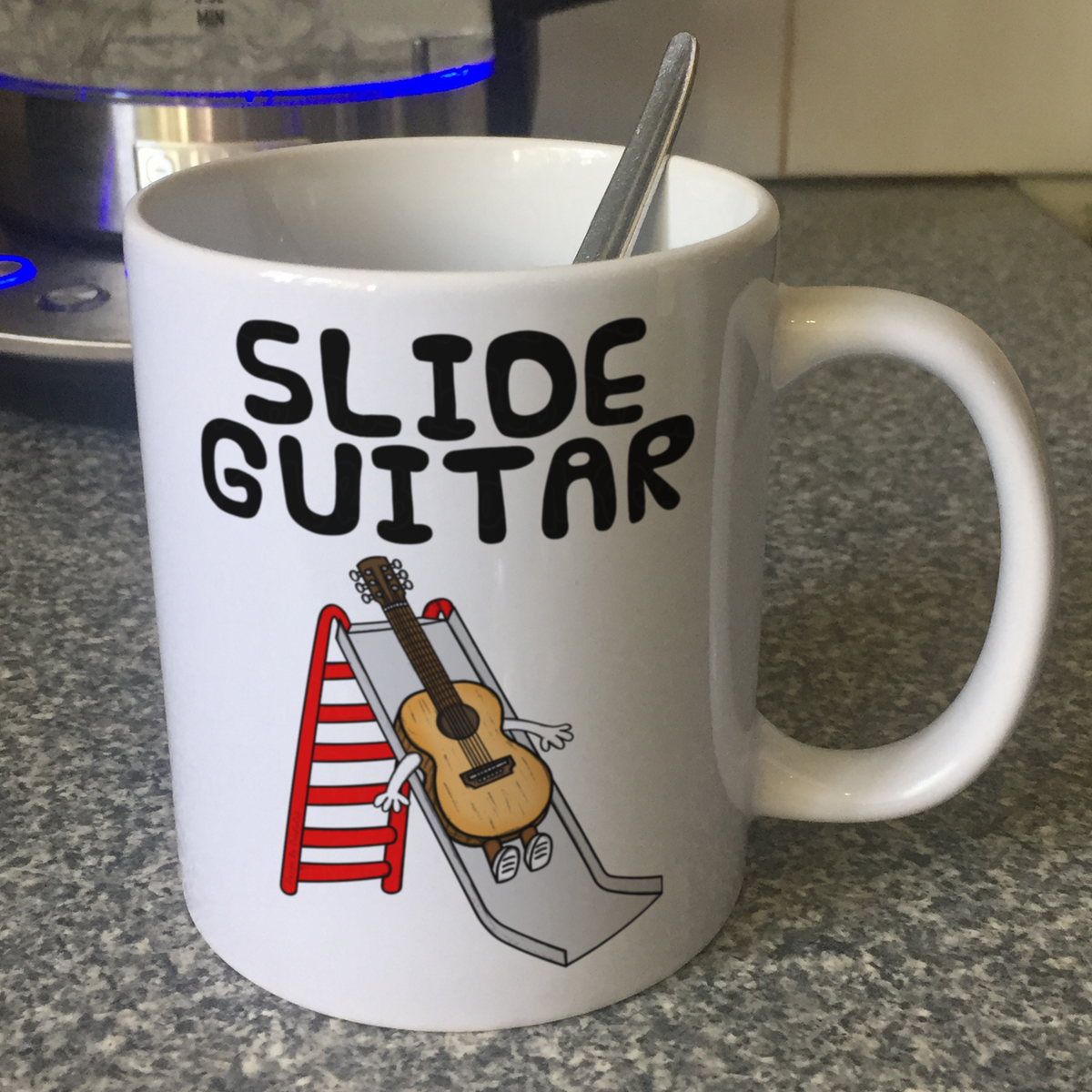 Funny Slide Guitar Mug - Gift For Slide Guitarist - Guitar Teacher Mug
