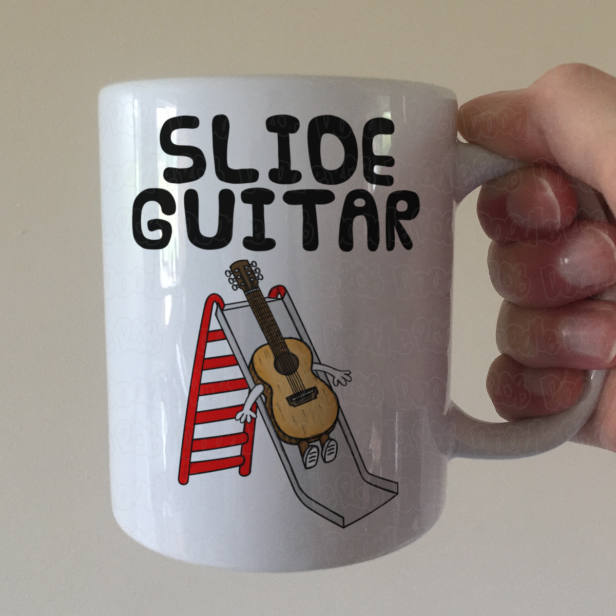 Funny Slide Guitar Mug - Gift For Slide Guitarist - Guitar Teacher Mug
