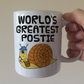 Funny Postman Mug (Snail) - World's Greatest Postie - Gift For Postal Worker