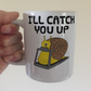 Funny Fitness Mug - Snail On A Treadmill - I'll Catch You Up - Gift For Gym Goer - Personal Trainer Gift