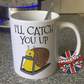 Funny Fitness Mug - Snail On A Treadmill - I'll Catch You Up - Gift For Gym Goer - Personal Trainer Gift