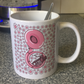 Sousaphone Floral Mug (Pink Flowers) - Female Sousaphonist - Brass Musician Gift For Girl