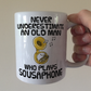 Funny Sousaphone Mug - Never Underestimate An Old Man Who Plays Sousaphone - Sousaphonist Brass Musician Gift For Him
