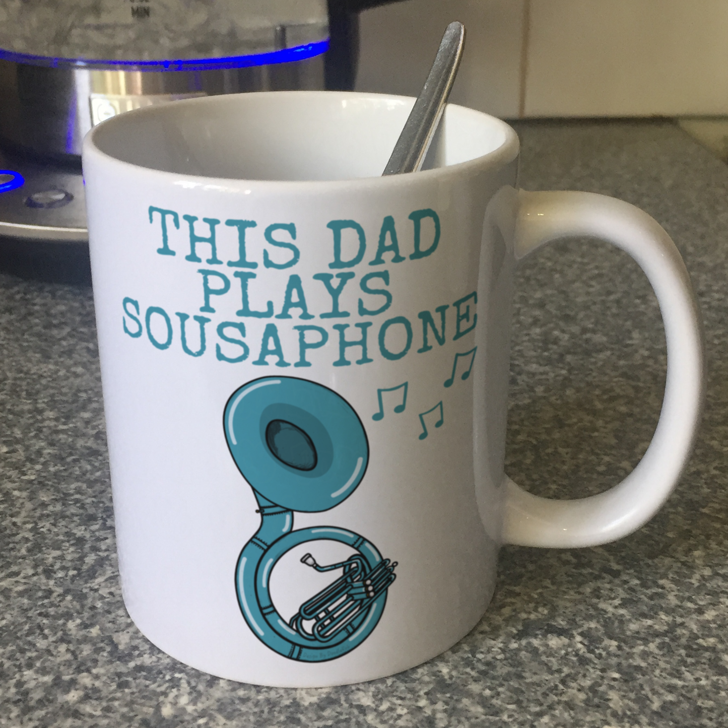 Sousaphone Father's Day Mug - This Dad Plays Sousaphone - Sousaphonist Brass Musician Gift