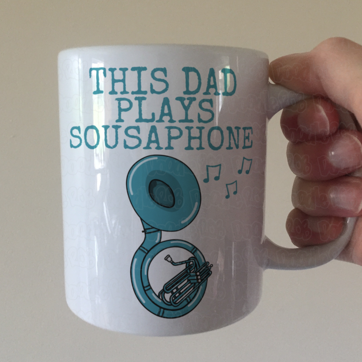 Sousaphone Father's Day Mug - This Dad Plays Sousaphone - Sousaphonist Brass Musician Gift