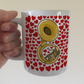 Sousaphone With Hearts Mug - Gift For Sousaphonist - Brass Musician Valentines Anniversary Gift