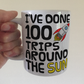 Space Rocket 100th Birthday Mug - I've Done 100 Trips Around The Sun - Funny 100th Birthday Gift