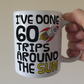 Space Rocket 60th Birthday Mug - I've Done 60 Trips Around The Sun - Funny 60th Birthday Gift