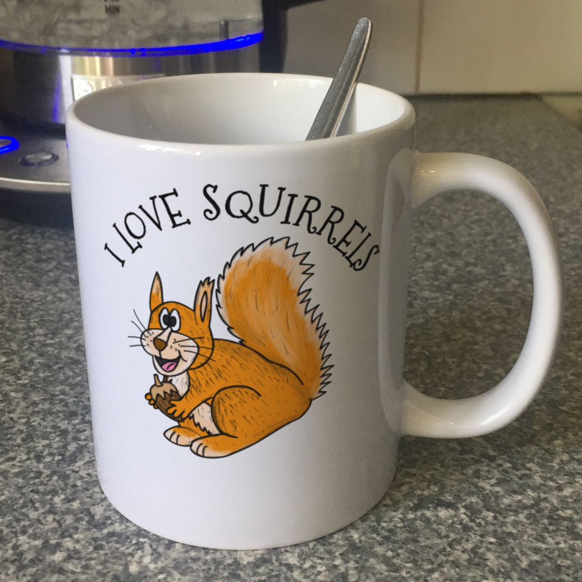 Red Squirrel Mug - I Love Squirrels - Wildlife Lover Gift - Nature Gift For Her