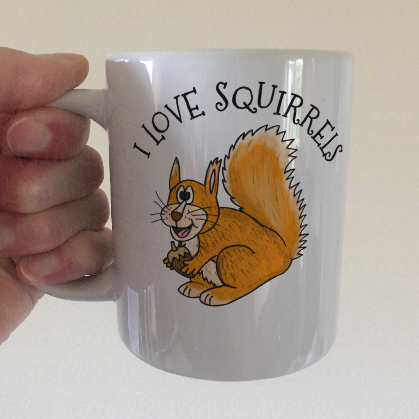 Red Squirrel Mug - I Love Squirrels - Wildlife Lover Gift - Nature Gift For Her
