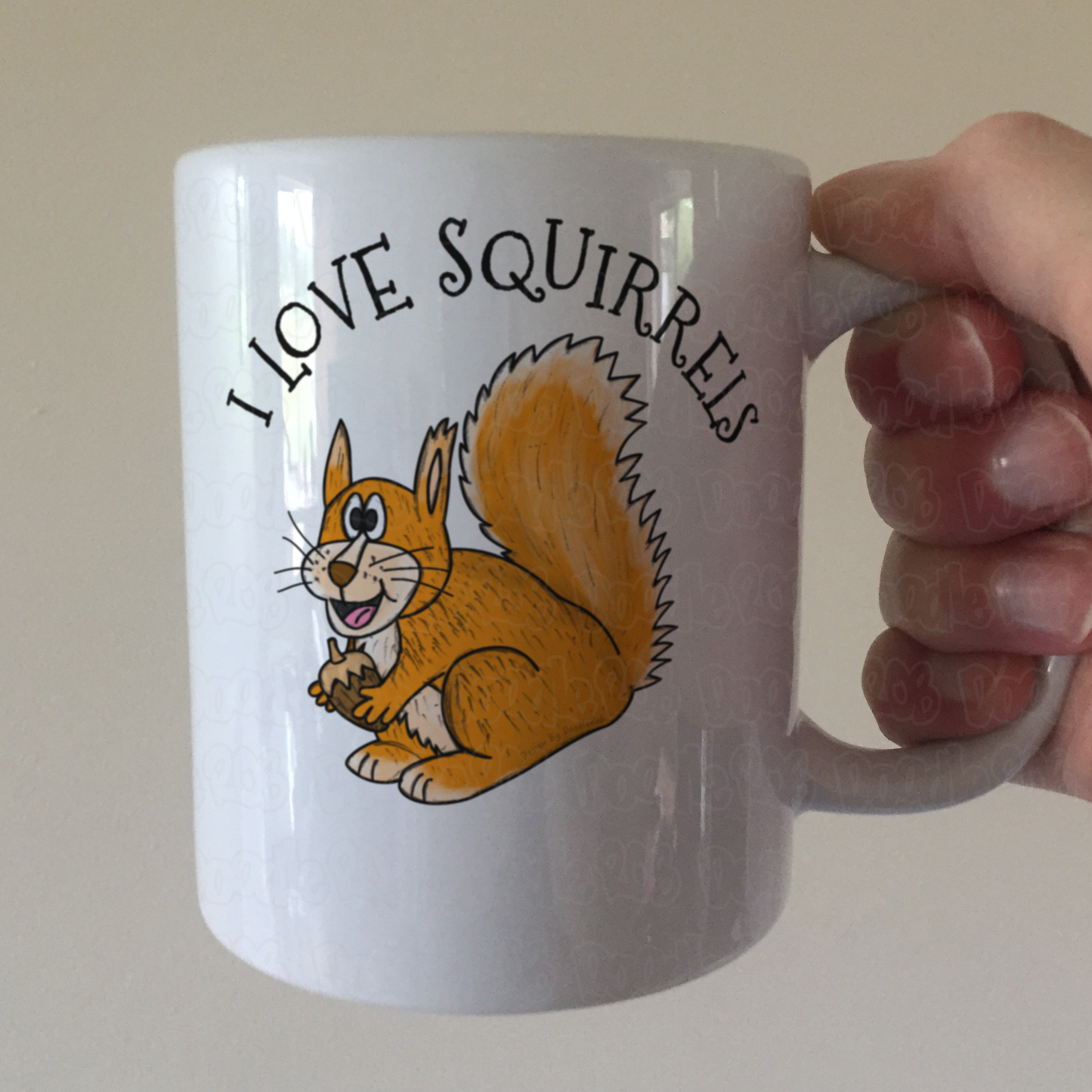 Red Squirrel Mug - I Love Squirrels - Wildlife Lover Gift - Nature Gift For Her