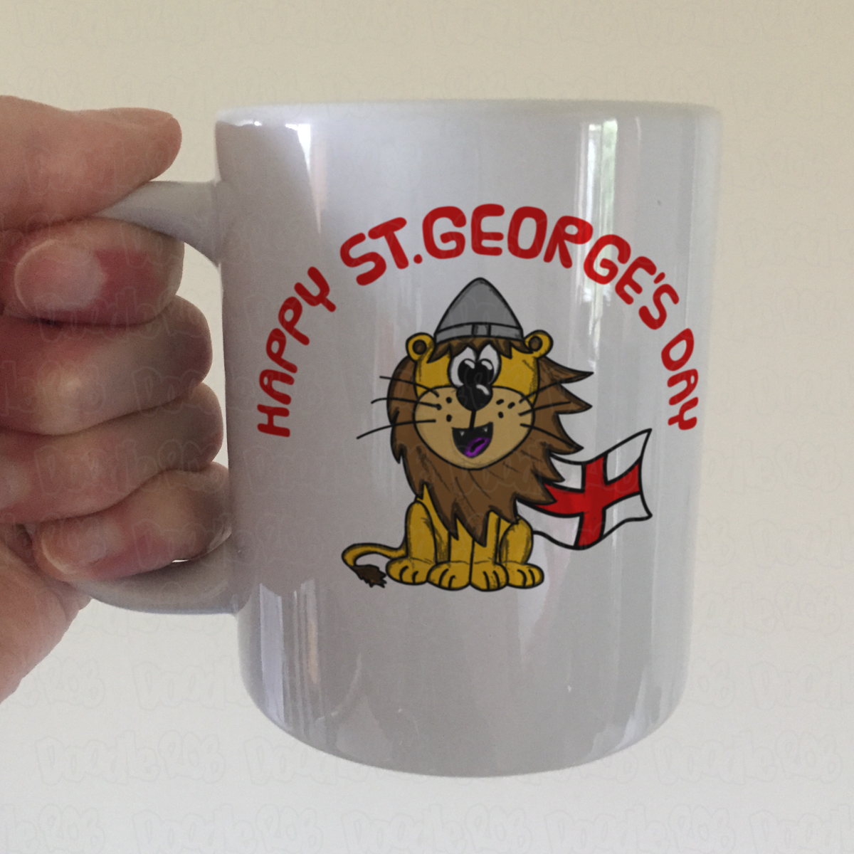 St George's Day Mug - English Lion Mug - Funny St George's Day Gift
