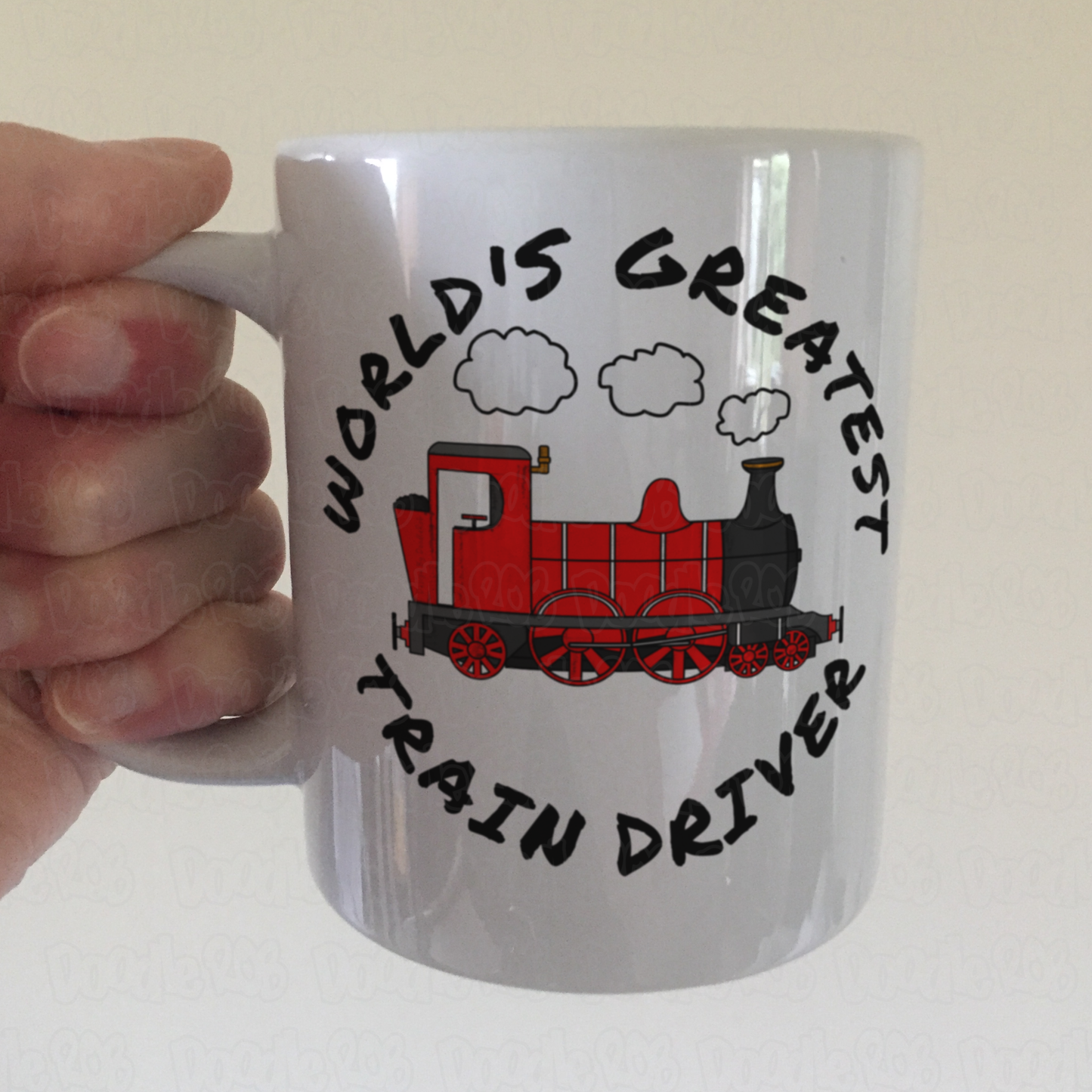 Steam Train Mug (Red) - World's Greatest Train Driver - Model Railway Enthusiast Gift