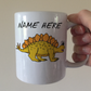 Stegosaurus Personalised Mug - Custom Dinosaur Gift - Personalised Dinosaur Mug