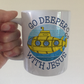 Submarine Mug - Go Deeper With Jesus - Funny Church Mug - Christian Gift For Kids
