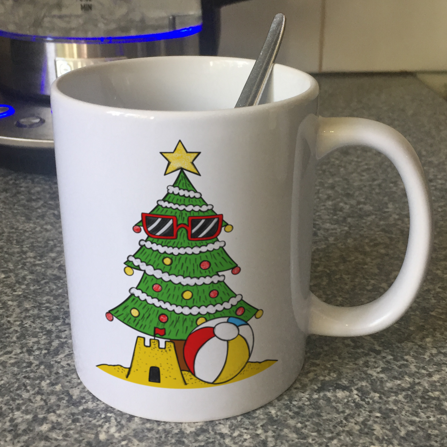 Summer Christmas Tree Mug - Christmas In July Mug - Funny Xmas Gift