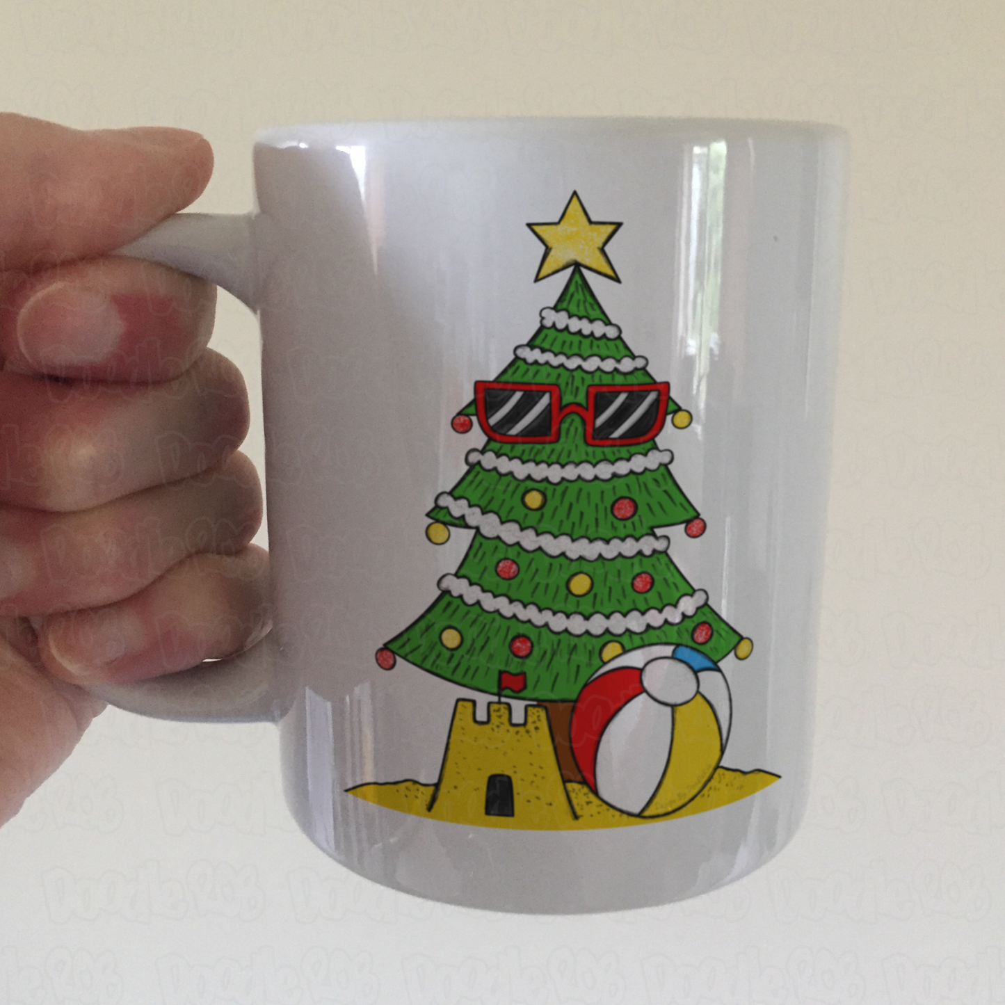 Summer Christmas Tree Mug - Christmas In July Mug - Funny Xmas Gift