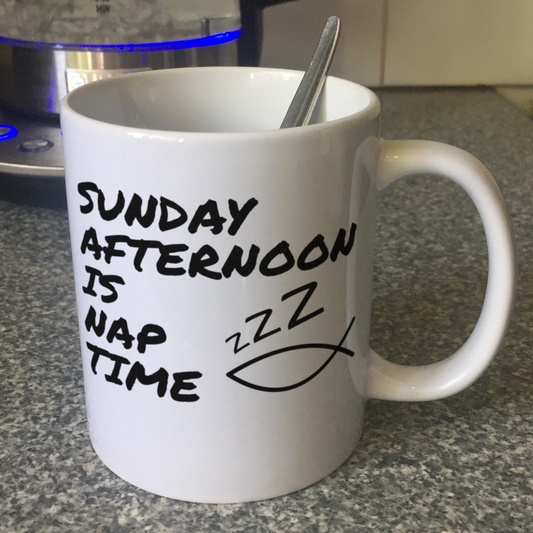 Funny Church Mug - Sunday Afternoon Is Nap Time - Gift For Pastor - Worship Leader Mug