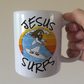 Christian Surfer Mug - Jesus Surfers - Gift For Surfer - Funny Church Gift