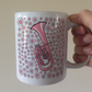 Tenor Horn Floral Mug (Pink Flowers) - Female Horn Player - Brass Musician Gift For Girl