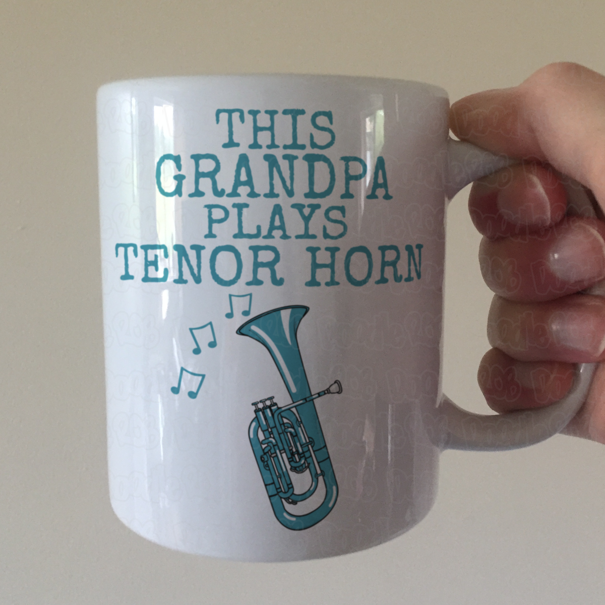 Tenor Horn Father's Day Mug - This Grandpa Plays Tenor Horn - Brass Musician Gift