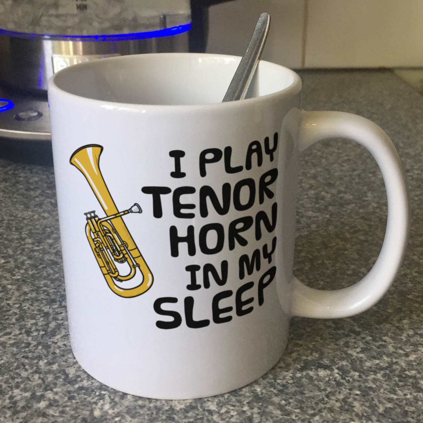Funny Tenor Horn Mug - I Play Tenor Horn In My Sleep - Brass Musician Gift