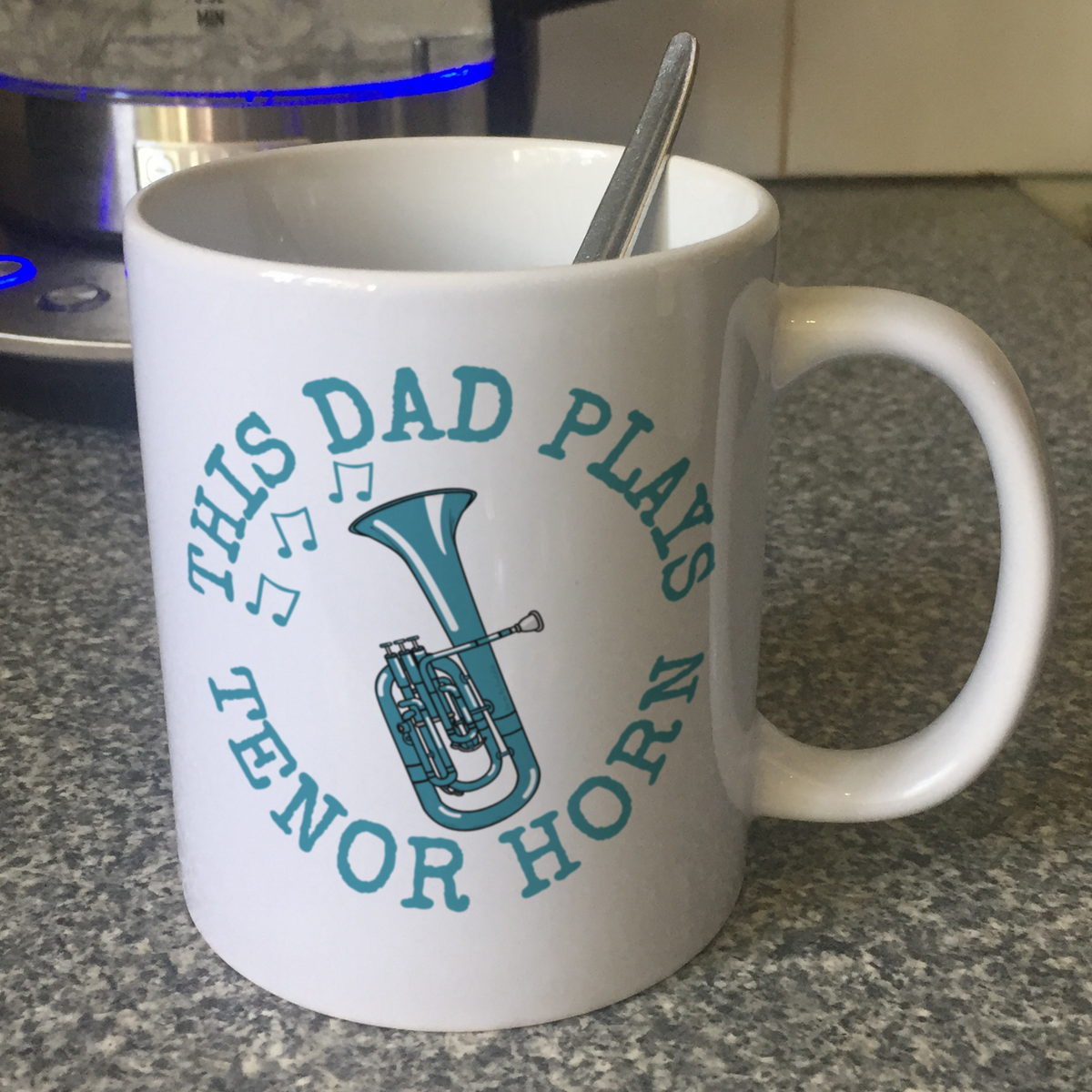 Tenor Horn Father's Day Mug - This Dad Plays Tenor Horn - Brass Musician Gift