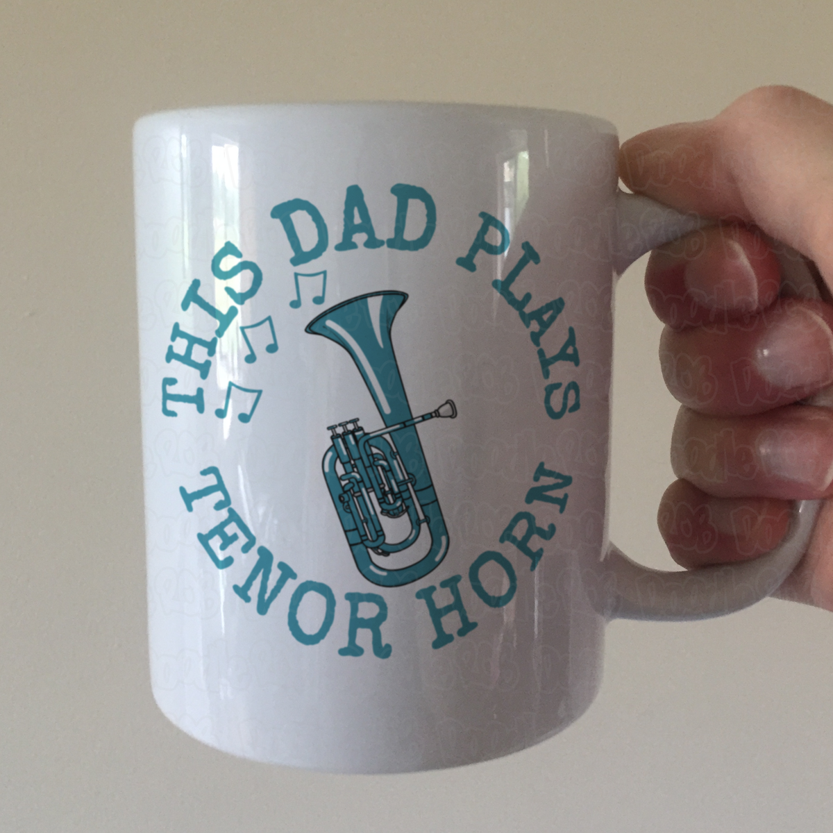 Tenor Horn Father's Day Mug - This Dad Plays Tenor Horn - Brass Musician Gift