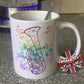 Tenor Horn Rainbow Mug - Gift For Horn Player - Tenor Horn Teacher Mug - Brass Musician Gift
