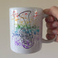 Tenor Horn Rainbow Mug - Gift For Horn Player - Tenor Horn Teacher Mug - Brass Musician Gift